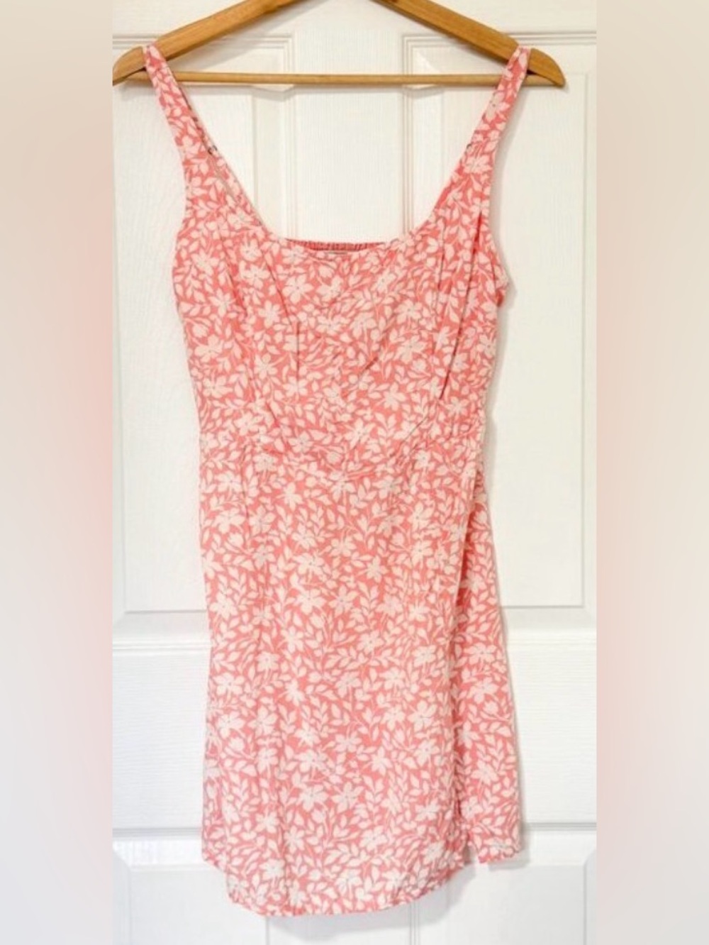 ABERCROMBIE & FITCH Pink White Floral Printed Mini Dress Medium
